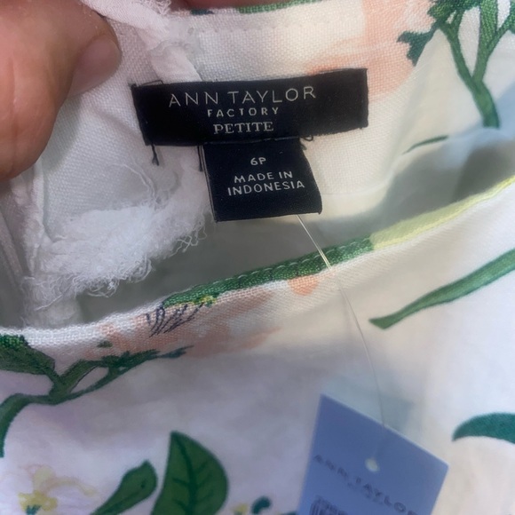 NWT- Ann Taylor Orange Green Halter Sundress, party, vacation, mini lemon dress - Picture 6 of 12